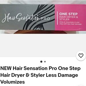 Hair Sensation Pro One Step Hair Dryer & Styler - Pink